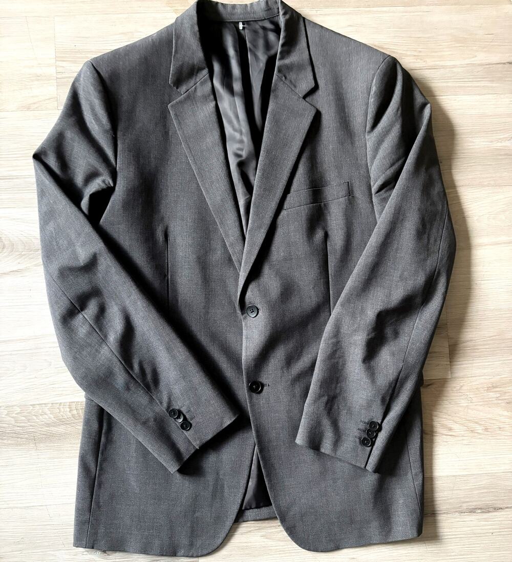 $495 Theory Slim Fit Xylo NP Suit Jacket Wool Charcoal 44R Style No. 90081124